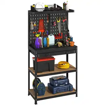 Netto Marken-Discount HOMCOM Werkbank MDF, Metall Angebot