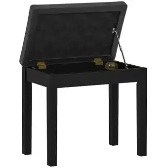 Netto Marken-Discount HOMCOM Klavierbank Gummiholz, Kunstleder Angebot