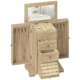 Netto Marken-Discount HOMCOM Schmuckkästchen Paulownia-Holz Angebot