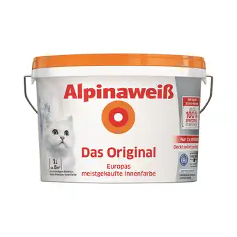 toom Baumarkt Innenfarbe 'Alpinaweiß' matt 1 l Angebot