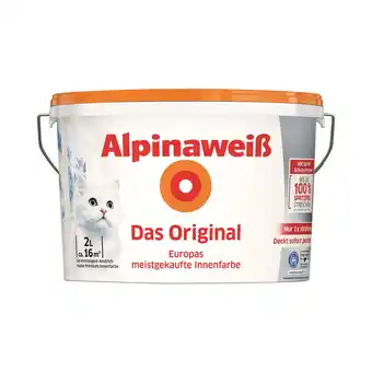 toom Baumarkt Innenfarbe 'Alpinaweiß' matt 2 l Angebot
