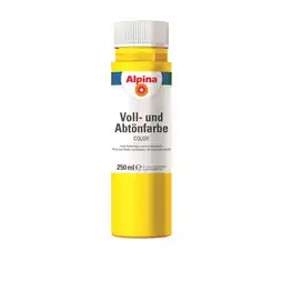 toom Baumarkt Alpina Voll- und Abtönfarbe 'Sunny Yellow' gelb 250 ml Angebot
