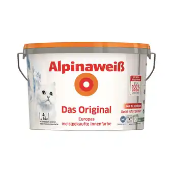toom Baumarkt Innenfarbe 'Alpinaweiß' matt 4 l Angebot
