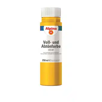 toom Baumarkt Alpina Voll- und Abtönfarbe 'Lucky Yellow' orangegelb 250 ml Angebot