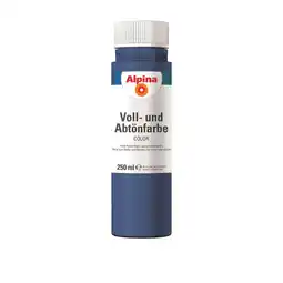 toom Baumarkt Alpina Voll- und Abtönfarbe 'Mystery Blue' dunkelblau 250 ml Angebot