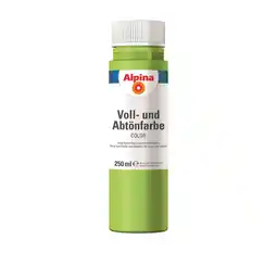 toom Baumarkt Alpina Voll- und Abtönfarbe 'Power Green' hellgrün 250 ml Angebot