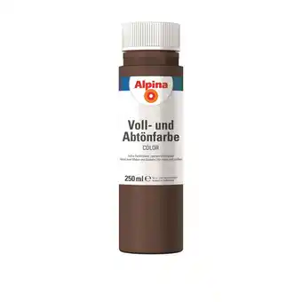 toom Baumarkt Alpina Voll- und Abtönfarbe 'Choco Brown' schokobraun 250 ml Angebot
