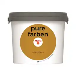 toom Baumarkt Alpina Wandfarbe 'Pure Farben' ockergelb matt 2,5 l Angebot