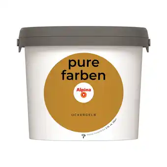 toom Baumarkt Alpina Wandfarbe 'Pure Farben' ockergelb matt 2,5 l Angebot
