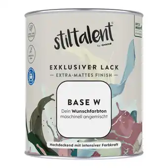 toom Baumarkt Stiltalent Lack Base 'W' Extra-matt 0,75 l Angebot