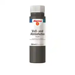 toom Baumarkt Alpina Voll- und Abtönfarbe 'Dark Grey' dunkelgrau 250 ml Angebot