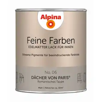 toom Baumarkt Alpina Feine Farben 'Dächer von Paris' taupe matt 750 ml Angebot