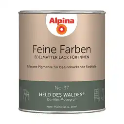 toom Baumarkt Alpina Feine Farben 'Held des Waldes' moosgrün matt 750 ml Angebot