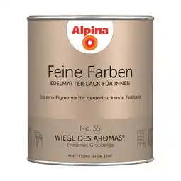 toom Baumarkt Alpina Feine Farben 'Wiege des Aromas' graubeige matt 750 ml Angebot