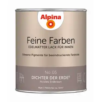 toom Baumarkt Alpina Feine Farben 'Dichter der Erde' erdbraun matt 750 ml Angebot