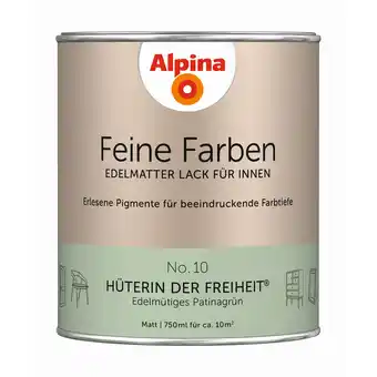 toom Baumarkt Alpina Feine Farben 'Hüterin der Freiheit' patinagrün matt 750 ml Angebot