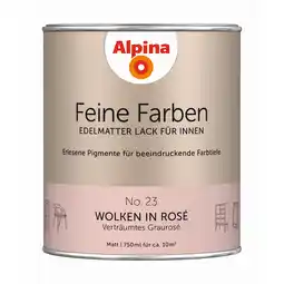 toom Baumarkt Alpina Feine Farben 'Wolken in Rosé' hellrosa matt 750 ml Angebot