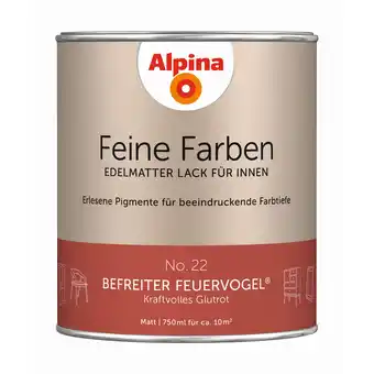 toom Baumarkt Alpina Feine Farben 'Befreiter Feuervogel' rostrot matt 750 ml Angebot