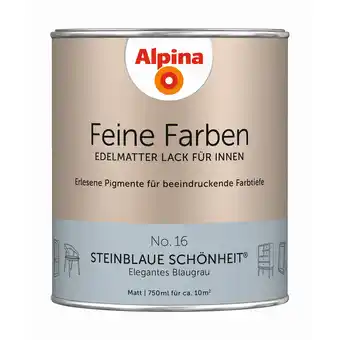 toom Baumarkt Alpina Feine Farben 'Steinblaue Schönheit' blaugrau matt 750 ml Angebot
