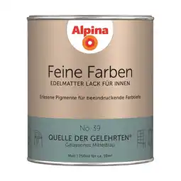 toom Baumarkt Alpina Feine Farben 'Quelle der Gelehrten' mittelblau matt 750 ml Angebot