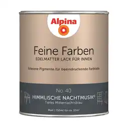 toom Baumarkt Alpina Feine Farben 'Himmlische Nachtmusik' mitternachtsblau matt 750 ml Angebot