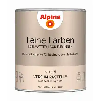 toom Baumarkt Alpina Feine Farben 'Vers in Pastell' apricotfarben matt 750 ml Angebot