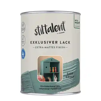 toom Baumarkt Stiltalent Lack 'sage green' Extra-matt 0,5 l Angebot