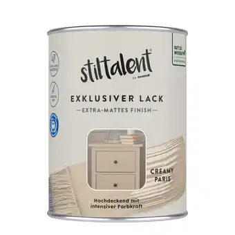 toom Baumarkt Stiltalent Lack 'creamy paris' Extra-matt 0,5 l Angebot
