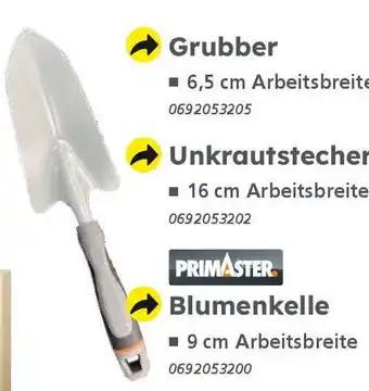 Globus Baumarkt PRIMASTER Blumenkelle Angebot