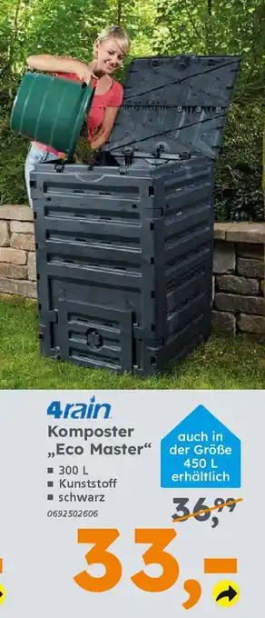 Globus Baumarkt 4rain Komposter ,,Eco Master" Angebot