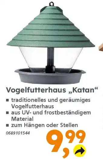 Globus Baumarkt Vogelfutterhaus „Katan" Angebot
