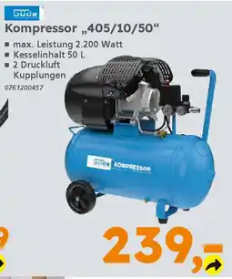 Globus Baumarkt Güde Kompressor „405/10/50" Angebot
