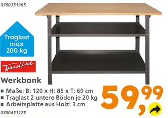 Globus Baumarkt TrendLine Werkbank Angebot