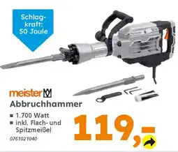 Globus Baumarkt meister M Abbruchhammer Angebot