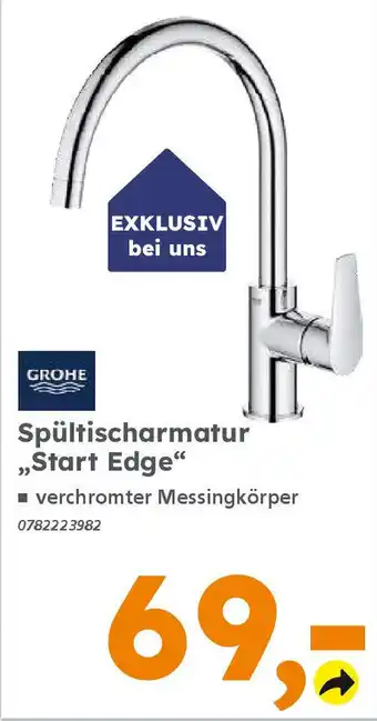 Globus Baumarkt GROHE Spültischarmatur ,,Start Edge" Angebot