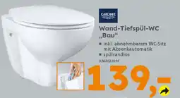 Globus Baumarkt GROHE Wand-Tiefspül-WC,, Bau Angebot