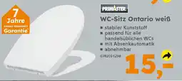 Globus Baumarkt PRIMASTER WC-Sitz Ontario weiß Angebot