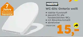Globus Baumarkt PRIMASTER WC-Sitz Ontario weiß Angebot