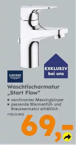 Globus Baumarkt GROHE Waschtischarmatur „Start Flow" Angebot