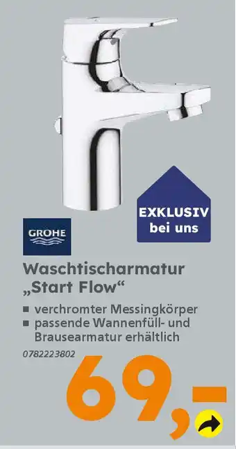 Globus Baumarkt GROHE Waschtischarmatur „Start Flow" Angebot