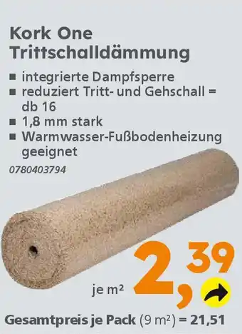 Globus Baumarkt Kork One Trittschalldämmung Angebot