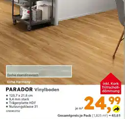 Globus Baumarkt PARADOR Vinylboden Angebot