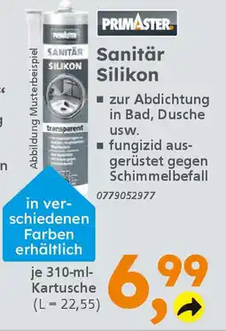 Globus Baumarkt PRIMASTER Sanitär Silikon Angebot