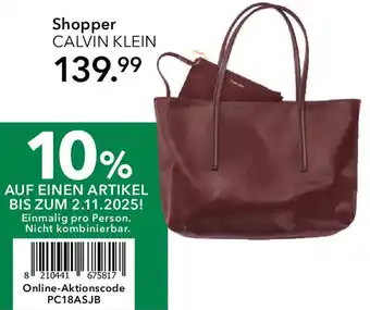 Peek & Cloppenburg Hamburg Shopper CALVIN KLEIN Angebot