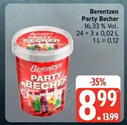 Edeka Berentzen Party Becher Angebot