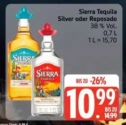 Edeka SIERRA Tequila Silver oder Reposado Angebot