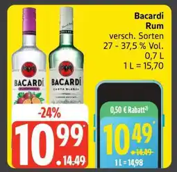 Edeka Bacardí Rum Angebot