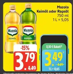 Edeka Mazola Keimöl oder Rapsöl Angebot