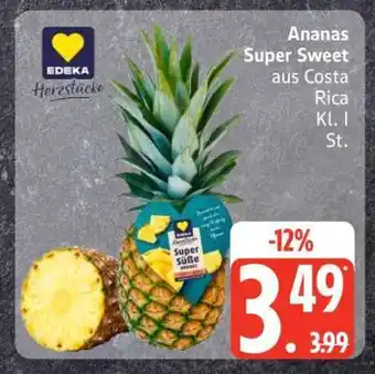 Edeka Ananas 'super sweet' Angebot