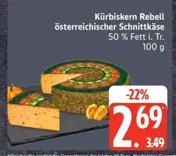 Edeka Kürbiskern Rebell österreichischer Schnittkäse Angebot